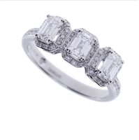 Anello Damiani Donna MINOU FULL PAVE' FORM in Oro bianco Diamante 20091240 - 20091240